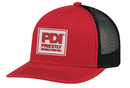 Red & Black Cap with Embroidery