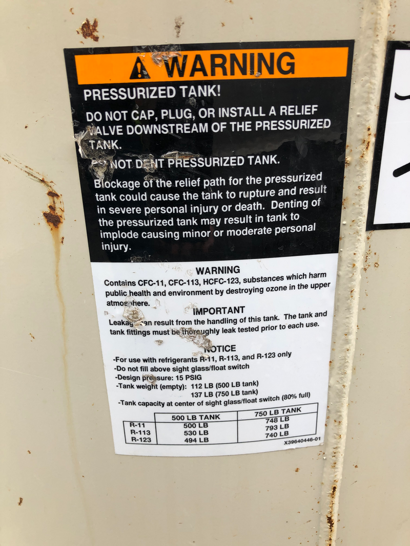 Storage tank - Trane pressurized tank