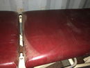 Medical - vintage bed/gurney - burgundy