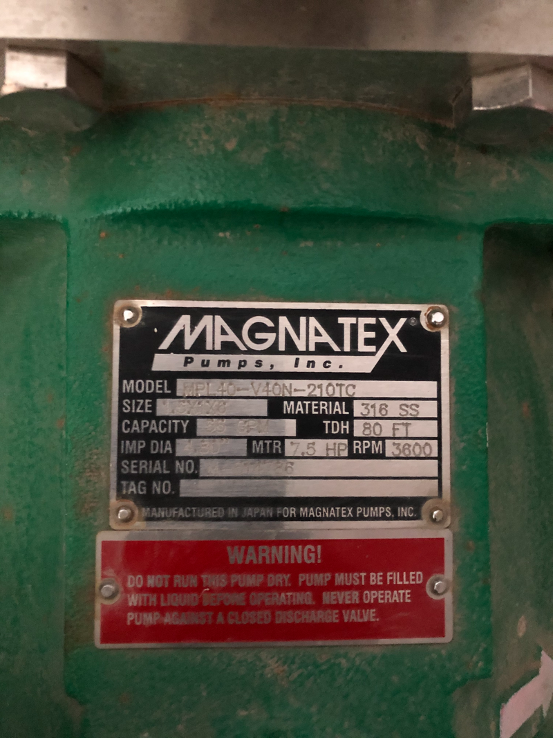 Pump - Magnatex Inc.